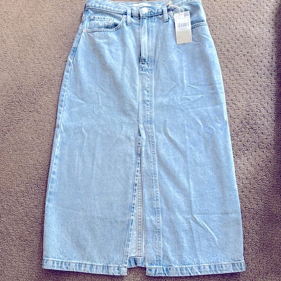 Mango Jean midi skirt NWT - Picture 1 of 4